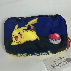 NWT Lesportsac Limited Ed Pokémon Cosmetic Bag